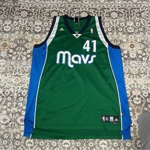 NBA Green and Blue Mavericks Jersey